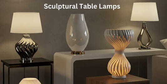 sculptural table lamp