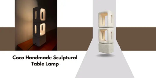 Coco Handmade Sculptural Table Lamp | A Modern Table Lamp for Your Living Room